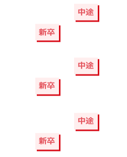 新卒・中途採用者の割合