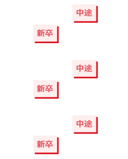 新卒・中途採用者の割合